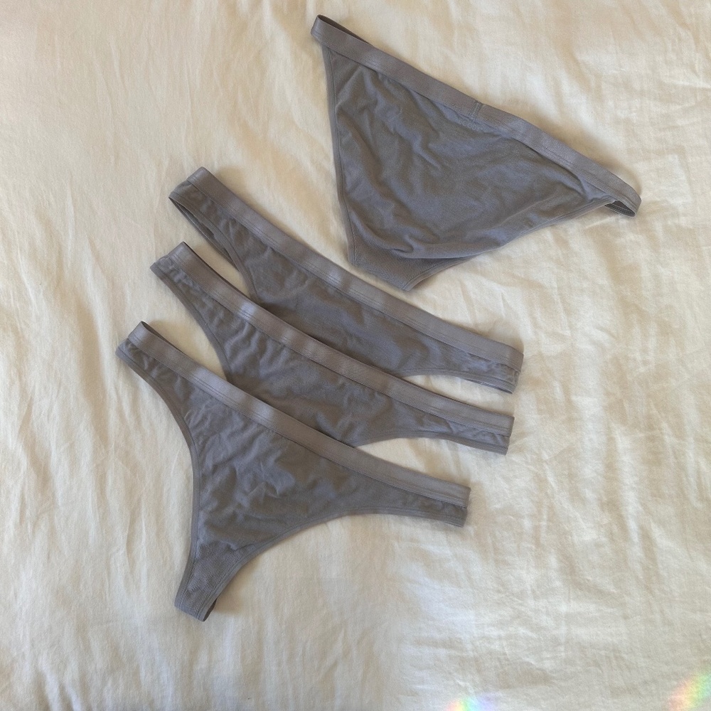 NWOT (bundle of 4) BOODY G-String Bamboo Underwear Size L / Mist Color - Picture 15 of 15